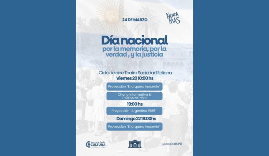 Actividades en Maipú por el Día Nacional de la Memoria