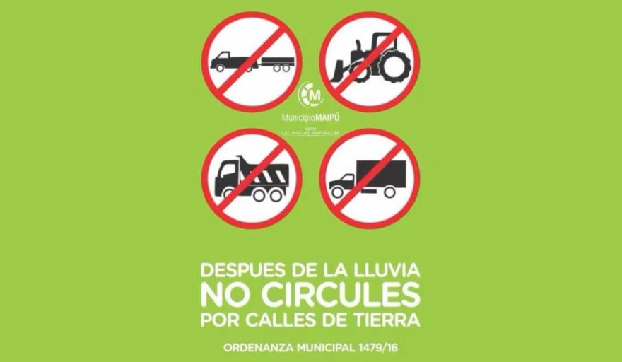 Caminos rurales: recuerdan las restricciones para vehículos pesados